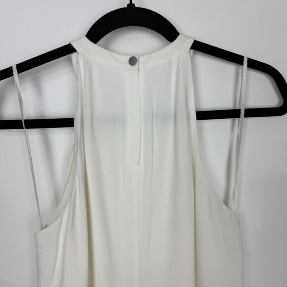 A.L.C. Easton Sleeveless Ruffle Overlay Mini Shift Dress Ivory Size 6 - Picture 6 of 10